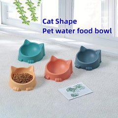 Creative Cat Shaped Pet Bowl Portable Anti Skid & Multipurpose