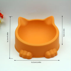 Creative Cat Shaped Pet Bowl Portable Anti Skid & Multipurpose