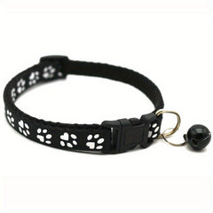 Adjustable Pet Collar with Bell and Buckle for Cats
