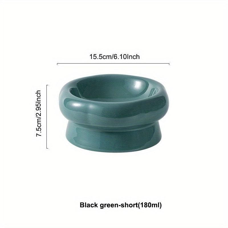 Elevated Ceramic Pet Bowls for Hydrated Cats and Dogs