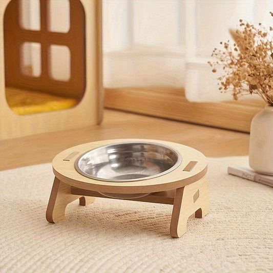 Elevated Pet Bowl for Neck Support in Cats & Dogs