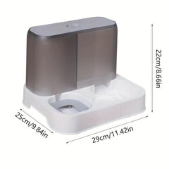 Automatic Cat Food/Water Dispenser 2-in-1 Multifunctional Gravity Feeder/Waterer