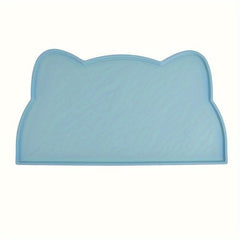 Cat Head Silicone Pet Feeding Mat Non Slip Waterproof