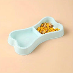 Non Spill Pet Double Bowl for Dogs Cats Kittens - Anti Skid, Easy Cleaning