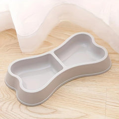 Non Spill Pet Double Bowl for Dogs Cats Kittens - Anti Skid, Easy Cleaning