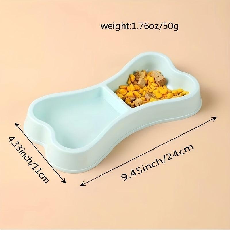 Non Spill Pet Double Bowl for Dogs Cats Kittens - Anti Skid, Easy Cleaning