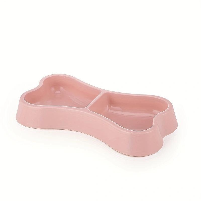 Non Spill Pet Double Bowl for Dogs Cats Kittens - Anti Skid, Easy Cleaning
