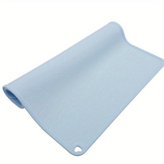 Waterproof Cat Feeding Mat Raised Edge No Spill Non slip Pet Bowl Mat