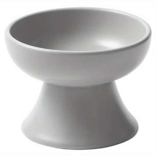 Elevated Ceramic Cat Bowl Inclined Food Water Neck Protection Indoor Cats
