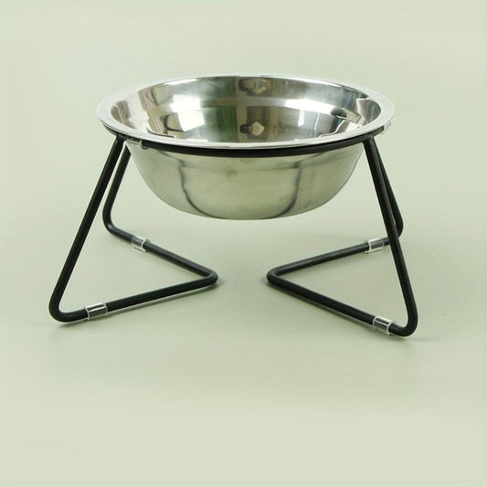 Elevated Pet Dog Bowl Stainless Steel Feeding Basin
