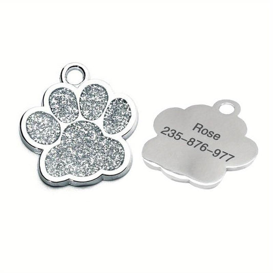 Custom Silvery Gray Pet ID Tag - Unique Gift for Cats & Small Dogs