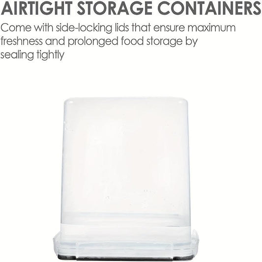 Airtight Pet Food Storage Containers 4-Pack 2.5L BPA Plastic w/ Labels & Marker