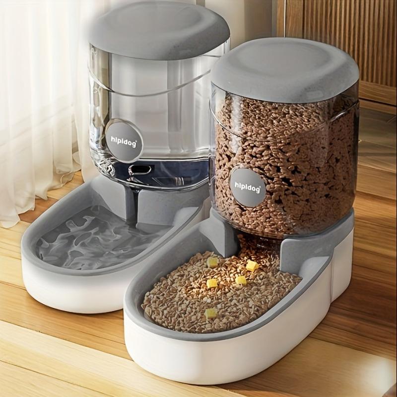 Automatic Pet Food Dispenser for Dogs Gravity Feeder and Waterer