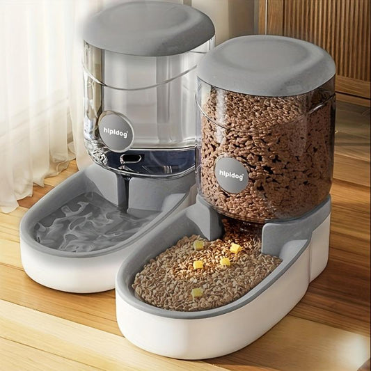 Automatic Pet Food Dispenser for Dogs Gravity Feeder and Waterer