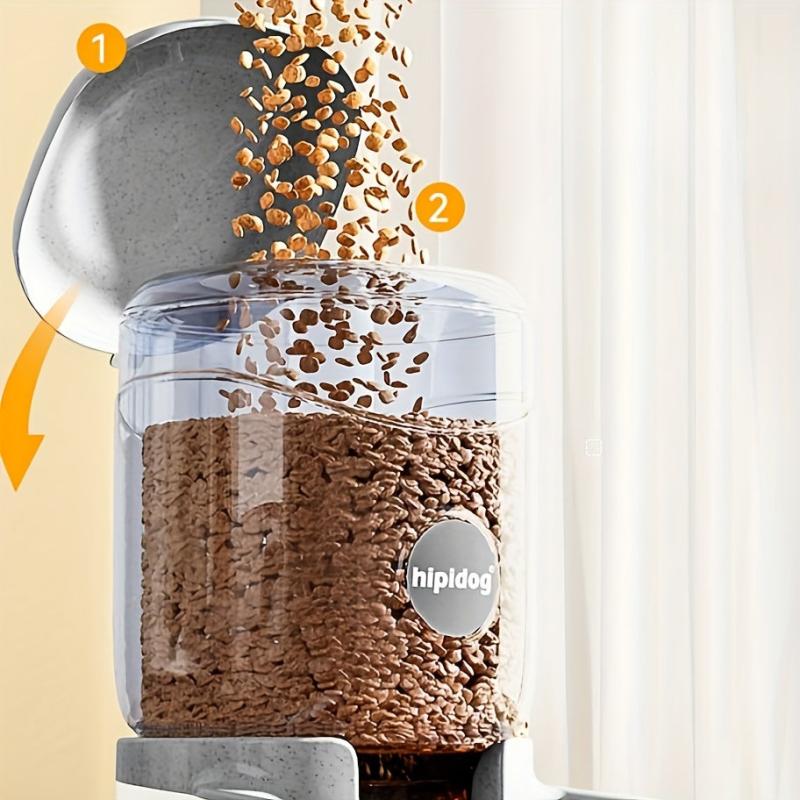 Automatic Pet Food Dispenser for Dogs Gravity Feeder and Waterer