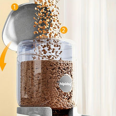 Automatic Pet Food Dispenser for Dogs Gravity Feeder and Waterer