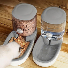 Automatic Pet Food Dispenser for Dogs Gravity Feeder and Waterer