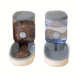 Automatic Pet Food Dispenser for Dogs Gravity Feeder and Waterer