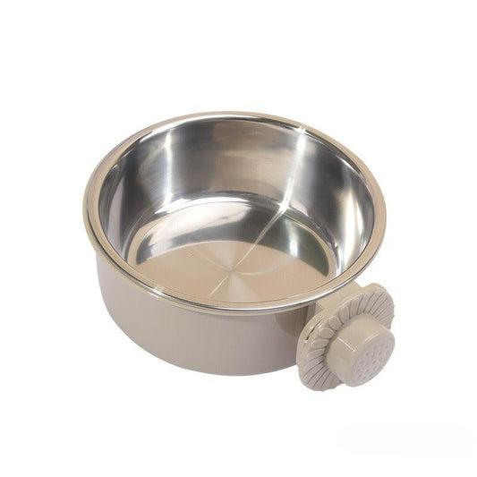 Hanging Dog Bowl Stainless Steel Food Water Bowl Pet Feeder