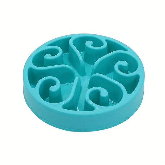 Plastic Slow Feeder Dog Bowl Anti-choking Dog Food Puzzle Bowl