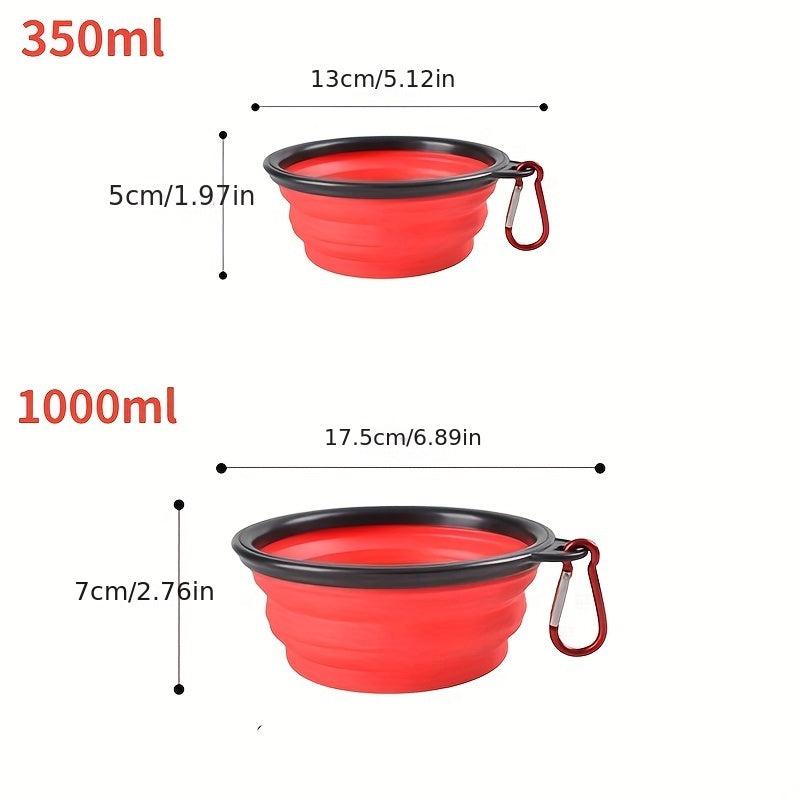 Outdoor Silicone Collapsible Dog Bowls for Traveling