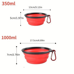 Outdoor Silicone Collapsible Dog Bowls for Traveling