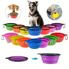 Outdoor Silicone Collapsible Dog Bowls for Traveling