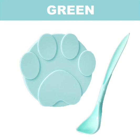 Silicone Pet Can Cover with Spoon