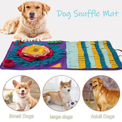Interactive Dog Snuffle Mat Slow Feeder Toy Portable Foldable Pet Sniffing Pad