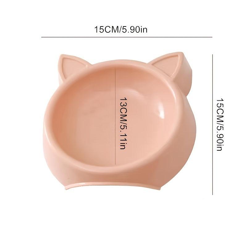Cat Shape Pet Bowl Anti Overturn Food Bowl Small Medium Dogs Cats