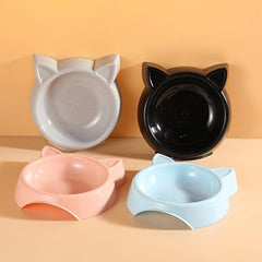Cat Shape Pet Bowl Anti Overturn Food Bowl Small Medium Dogs Cats