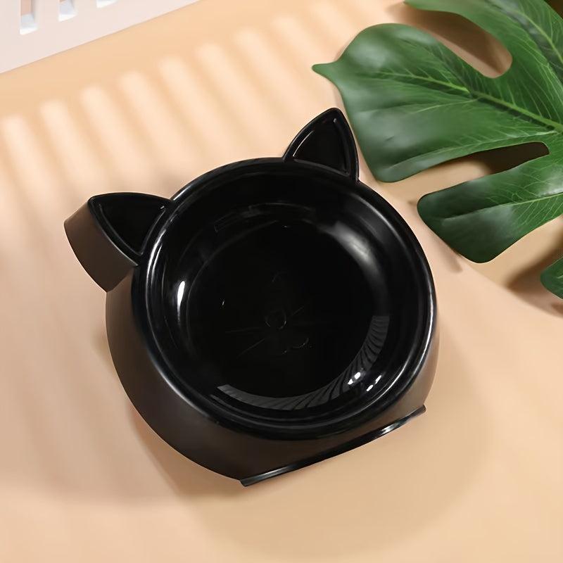 Cat Shape Pet Bowl Anti Overturn Food Bowl Small Medium Dogs Cats