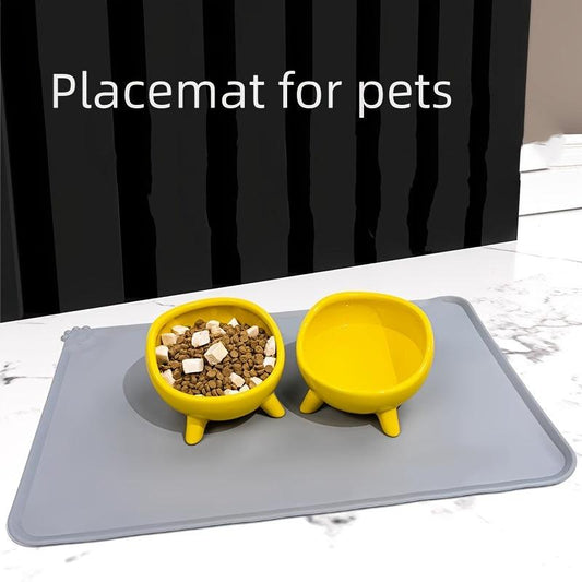 Silicone Non-slip Pet Feeding Mat Waterproof Dog Bowl Mat