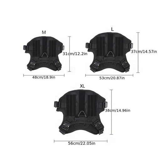 Tactical Dog Vest Outdoor Training Harness for Medium and Large Dogs