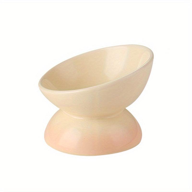 Ceramic Elevated Pet Food Bowls for Dogs/Cats - Improve Digestion