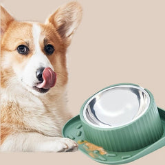 Stainless Steel Cat & Dog Food & Water Bowl