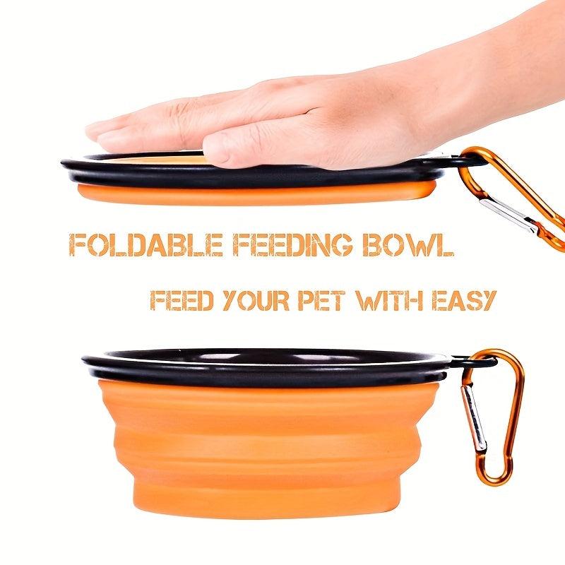 Portable Collapsible Dog Bowl for Pet Traveling
