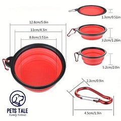 Portable Collapsible Dog Bowl for Pet Traveling