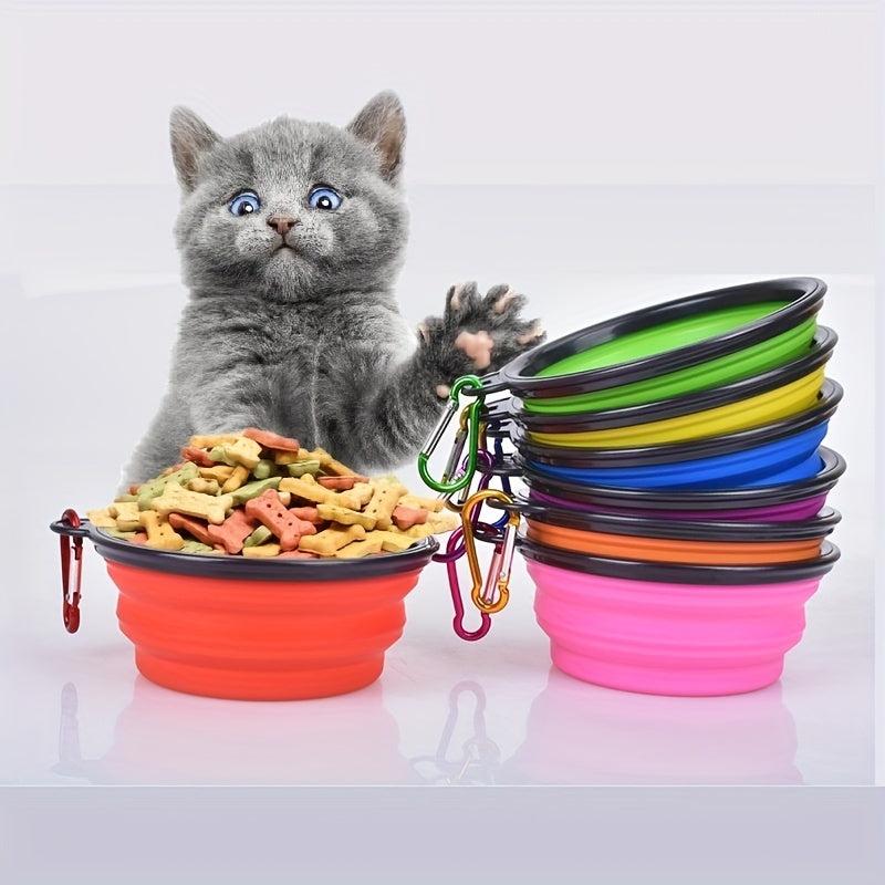 Portable Collapsible Dog Bowl for Pet Traveling