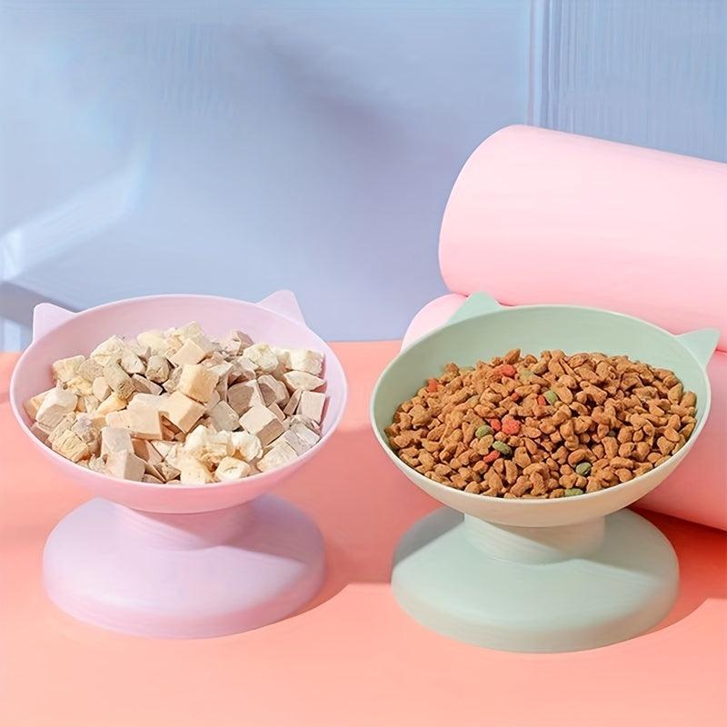 Raised Cat Bowl with Neck Protector for Healthy Eating