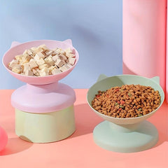 Raised Cat Bowl with Neck Protector for Healthy Eating