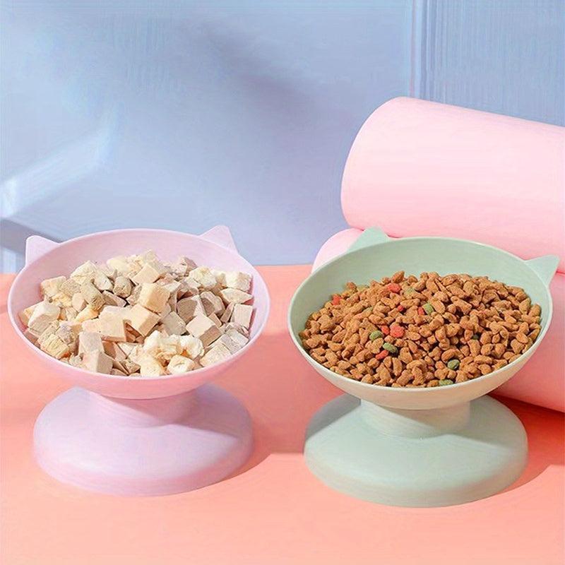 Raised Cat Bowl with Neck Protector for Healthy Eating