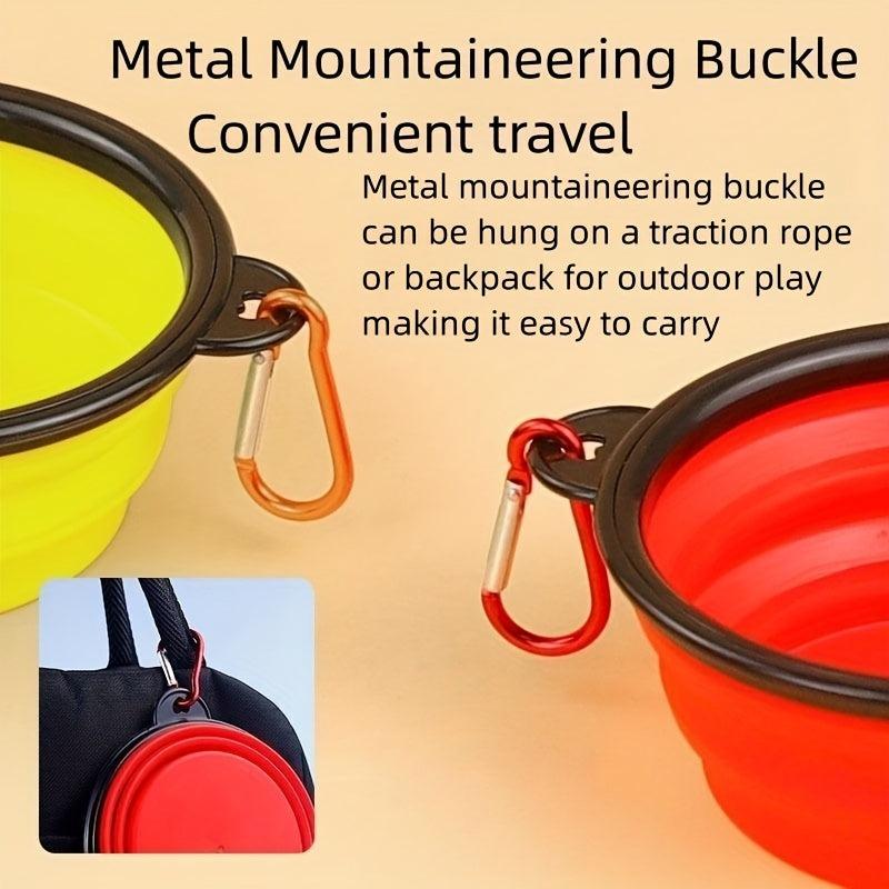 Collapsible Dog Travel Bowl Silicone Portable Dog Food Bowl Water Bowl