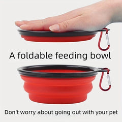 Collapsible Dog Travel Bowl Silicone Portable Dog Food Bowl Water Bowl