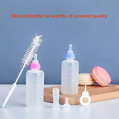 Pet Nursing Feeder Bottle Kits Kitten Puppy Milk Feeding Bottle Set