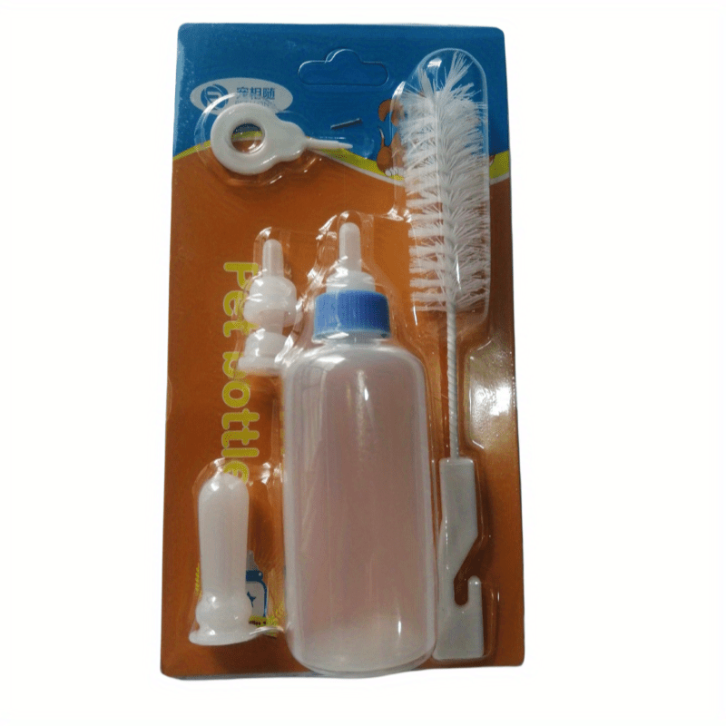 Pet Nursing Feeder Bottle Kits Kitten Puppy Milk Feeding Bottle Set