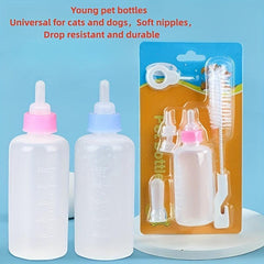 Pet Nursing Feeder Bottle Kits Kitten Puppy Milk Feeding Bottle Set