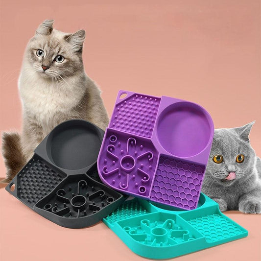 Multifunctional Cat Feeding Mat Slow Feeder Cat Treat Mat