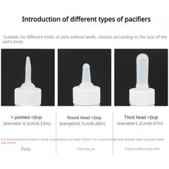 6pcs Pet Nursing Feeder Bottle Kits 50ml Kitten Puppy Milk Feeding Bottle