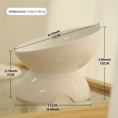Ceramic Tilted Pet Bowls with Stand for Dogs and Cats